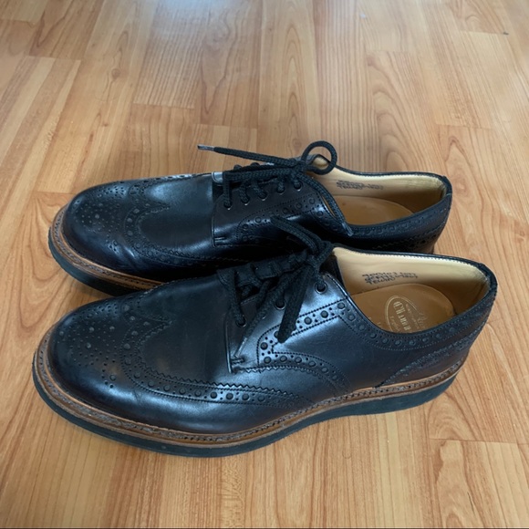 CHURCH’S black derby lace up shoes - Picture 4 of 8